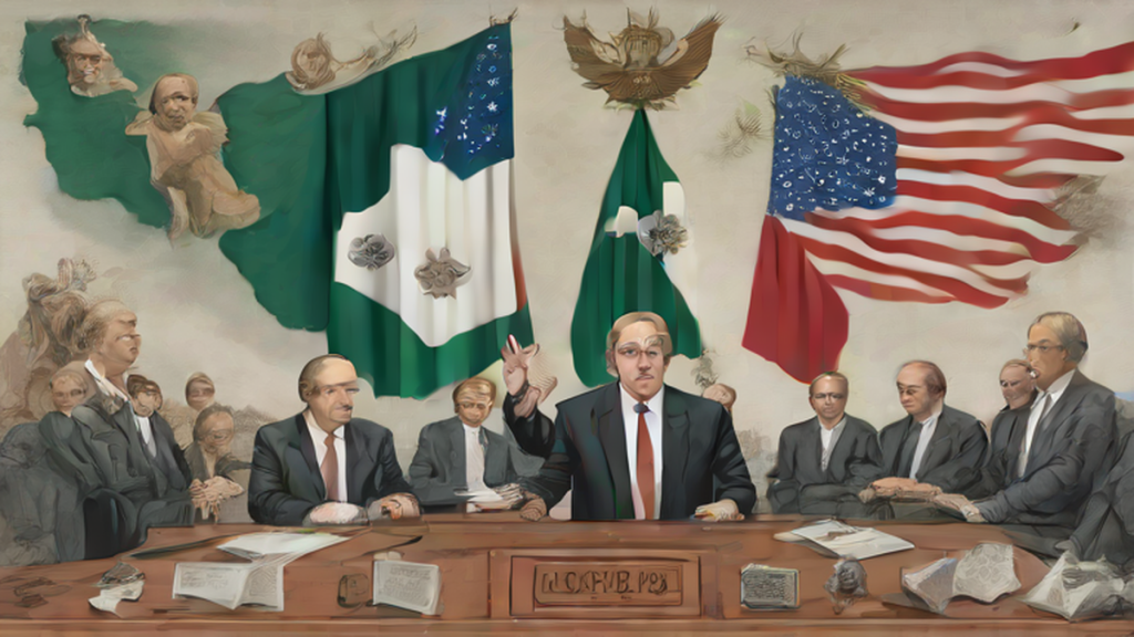 Ilustración editorial sobre seguridad: Landau pide no dejar drama político afectar relación México-EEUU